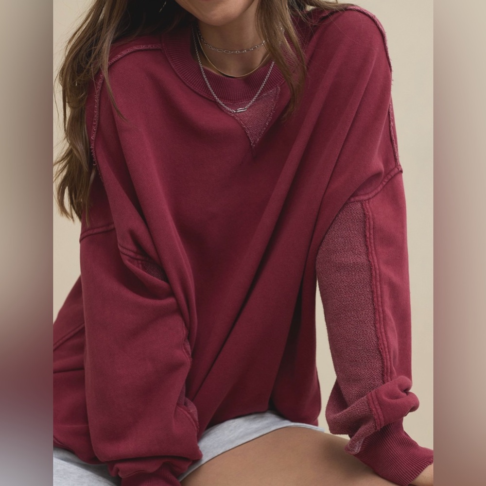 Aerie Burgundy Sweater